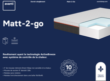 Load image into Gallery viewer, Matt-2-Go memory foam mattress