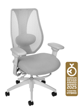 Charger l'image dans la galerie, Chaise ergonomique Tcentric Hybride Gris pâle
