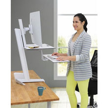 Load image into Gallery viewer, Workfit-S with worksurface + for single screen
